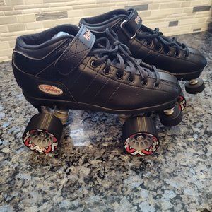 Riedell R3 Cayman Black Roller Skate Set (Mens Size 8)